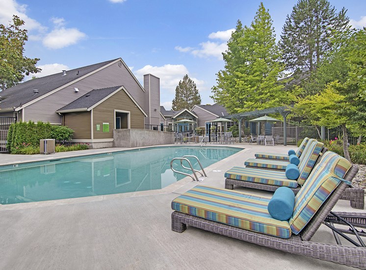 Pool Deck | Apartments For Rent In Mukilteo WA | On The Green